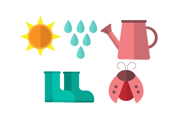 Bringing Green Spaces to Life: The Gardening Flat Design Set