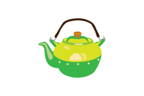 Kitchen Kettle Green Illustrations: A Fresh Take on Rustic Design