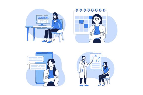 Medicine 2D Vector Linear Illustrations: A Designer's Toolkit