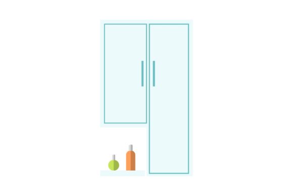 Modern Bathroom Cabinet Illustrations Vectors for Designers