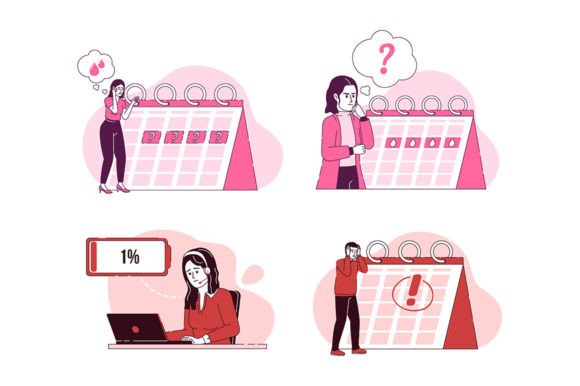 Passed Date Stress Illustrations: Capturing Modern Pressure in Art