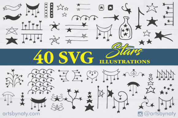 Stars with 40 Illustrations Bundle: Your New Secret Weapon for Stellar Designs