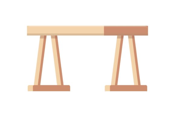 Terrace Wood Table Vectors: Your Design Toolkit